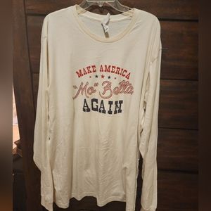 Funny Shirt. Never Worn. 3xl. Bella Canvas. Long Sleeve